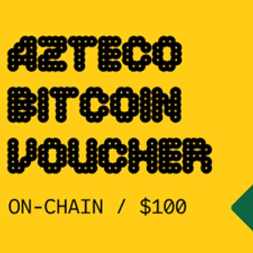 Azteco Bitcoin Crypto Voucher - On-Chain - 100 USD