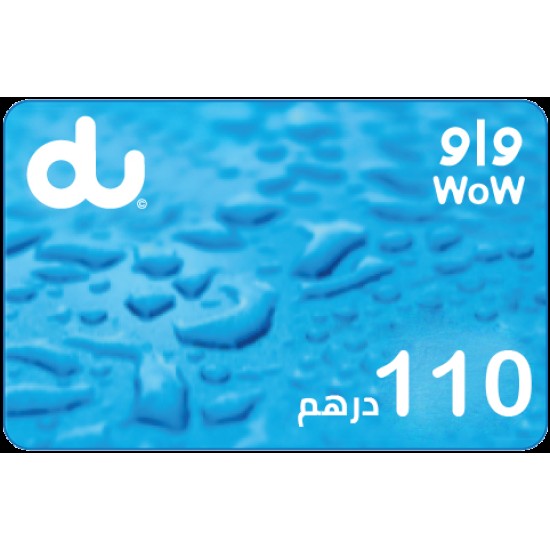 Du Prepaid Card 110 AED - UAE