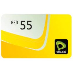 Etisalat Prepaid Card 55 AED