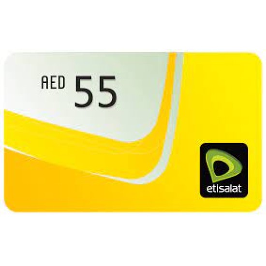 Etisalat Prepaid Card 55 AED