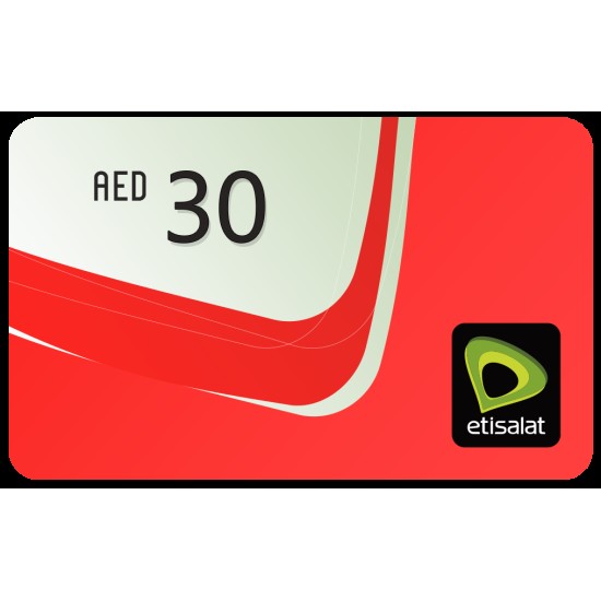 Etisalat Prepaid Card 30 AED