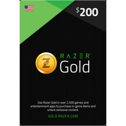 Razer Gold 200$ USA Gift Card