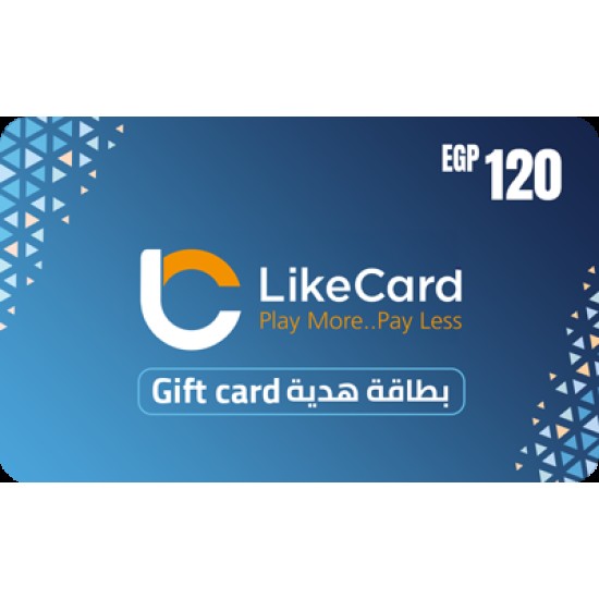LikeCard Gift Card 120 EGP (Egypt Account)