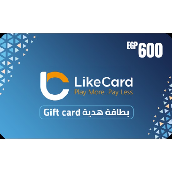 LikeCard Gift Card 600 EGP (Egypt Account)