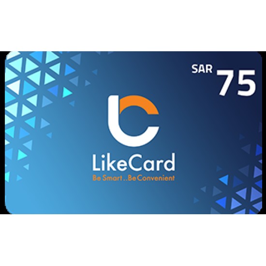 LikeCard Gift Card 75 SAR (KSA Account)