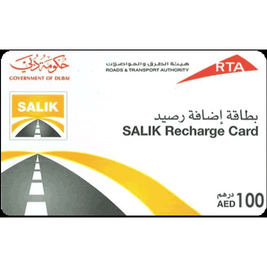 Salik Recharg 100AED