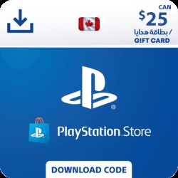 PlayStation Network Gift Card 25 USD  - PSN Canadian