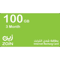 Zain Internet 100GB + 100 YT 3Month