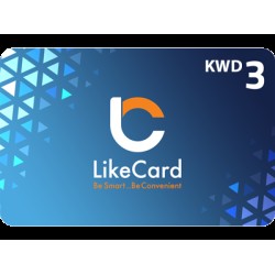 LikeCard Gift Card 3 KWD (Kuwait Account)