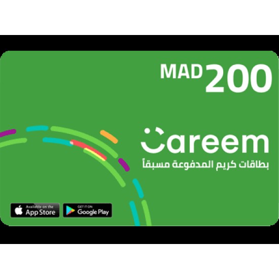 Careem passenger 200 MAD -Morocco