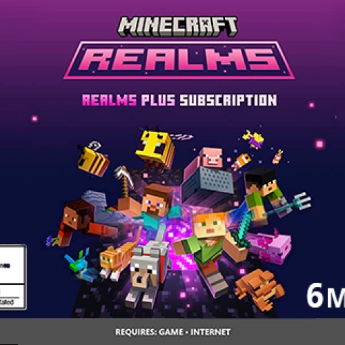 Minecraft Realms plus 6M - BedRock XBOX & PC