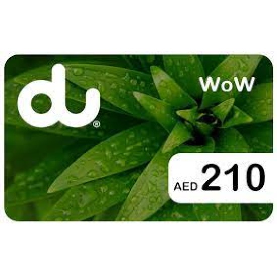 Du Prepaid Card 210 AED - UAE