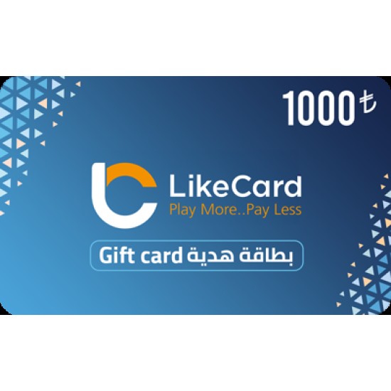 LikeCard Gift Card - 1000 TL (Turky Account)